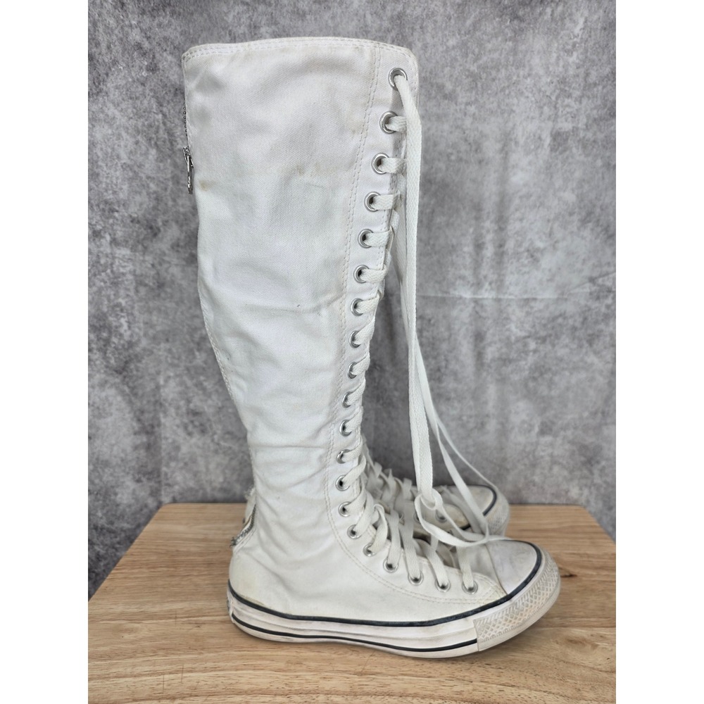 Converse Chuck Taylor All Star XX-Hi Sneakers Womens 7.5 White Canvas Knee High